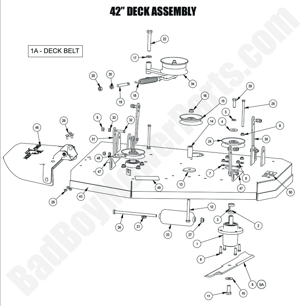 2024 Revolt SD - 42" Deck Assembly